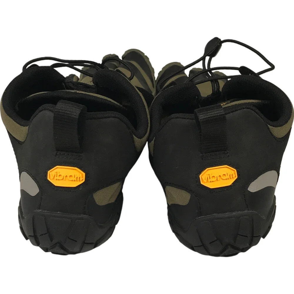 Vibram Men's Black and Olive FiveFingers Shoes - Picture 4 of 9